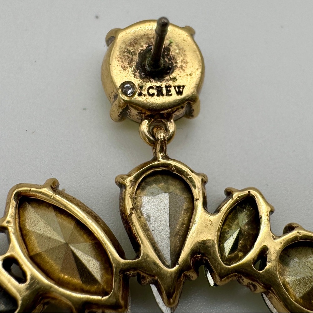 J Crew Mixed Crystal Circle Statement Earrings - … - image 6
